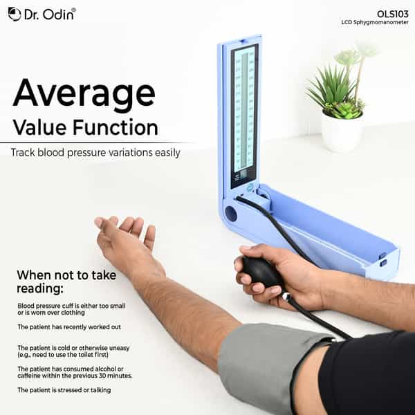 Dr. Odin Ols103 Professional Lcd Sphygmomanometer Advanced Blood Pressure Monitor 1 No's