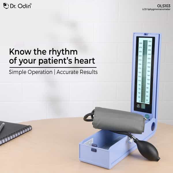 Dr. Odin Ols103 Professional Lcd Sphygmomanometer Advanced Blood Pressure Monitor 1 No's