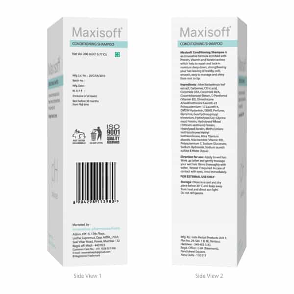 Maxisoft Conditioning | Damage Repair & Control | Shampoo | Tube | 200 Ml | Pack Of 2