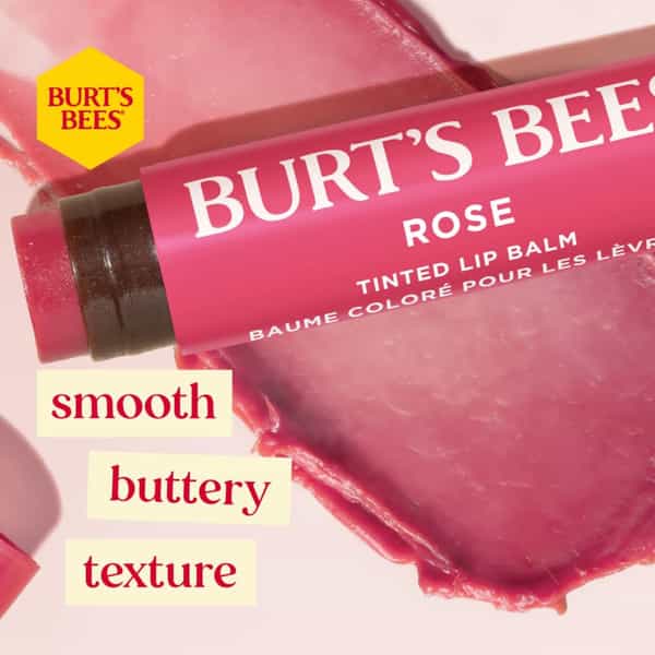 Burt's Bees Tinted Lip Balm | Rose | 4.25 G