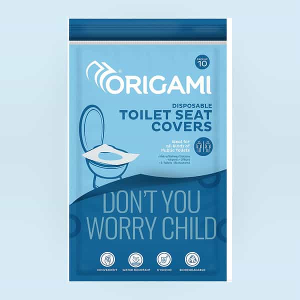 Origami Disposable Toilet Seat Cover | 42Cm X 36Cm | 10N ( Pack Of 2)