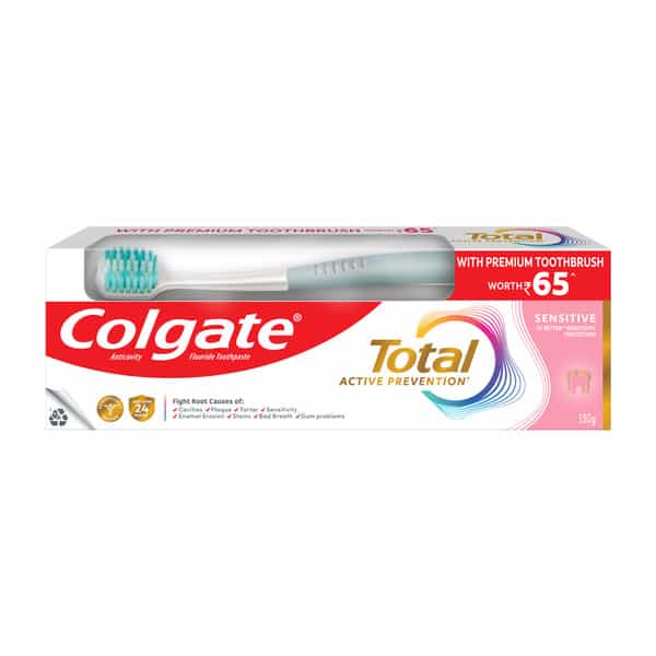 Colgate Total Sensitive Toothpaste With Premium Toothbrush 150 Gm