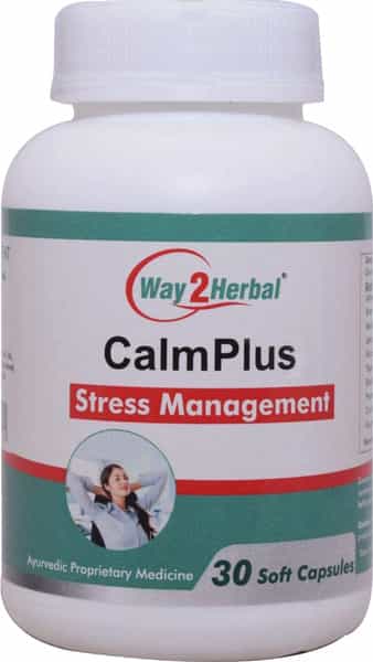 Way2herbal Calmplus - 30 Capsule Pack Of 2