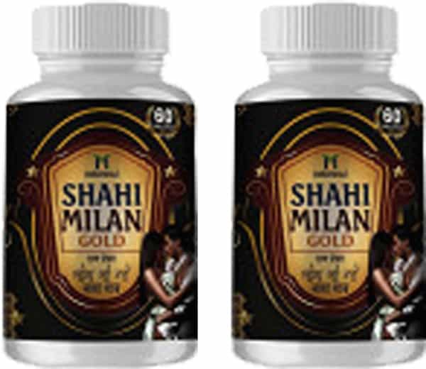 Mednile Shahi Milan Gold Capsule {Buy 2 Get 1 Free} (60Caps Pack Of 2) Strength And Stamina In Men