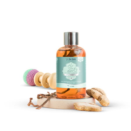 Nat Habit Balamool Sunthi Pure Baby Maahu | Winter Massage Oil | Bone & Muscular Development - 100ml