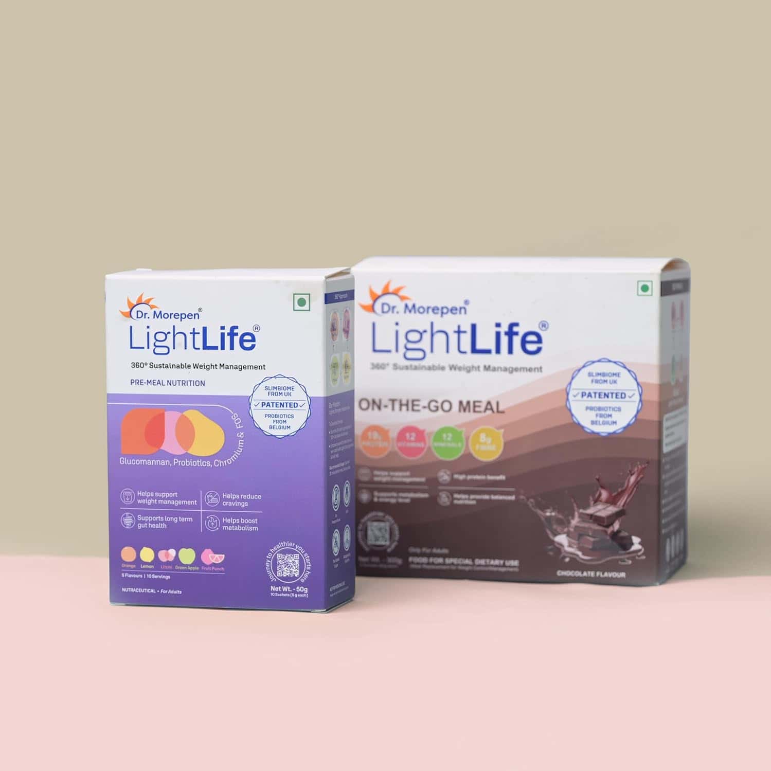Dr. Morepen Lightlife Power Plan Combo (on-the-go Meal (100n) & Pre-meal Nutrition Mix (20n)
