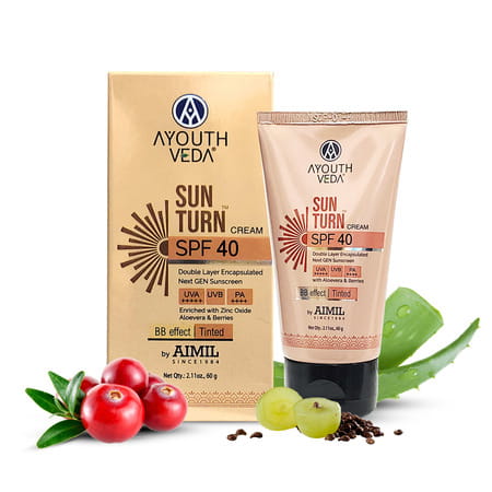 Ayouthveda Sunturn Spf40 Cream - 60G