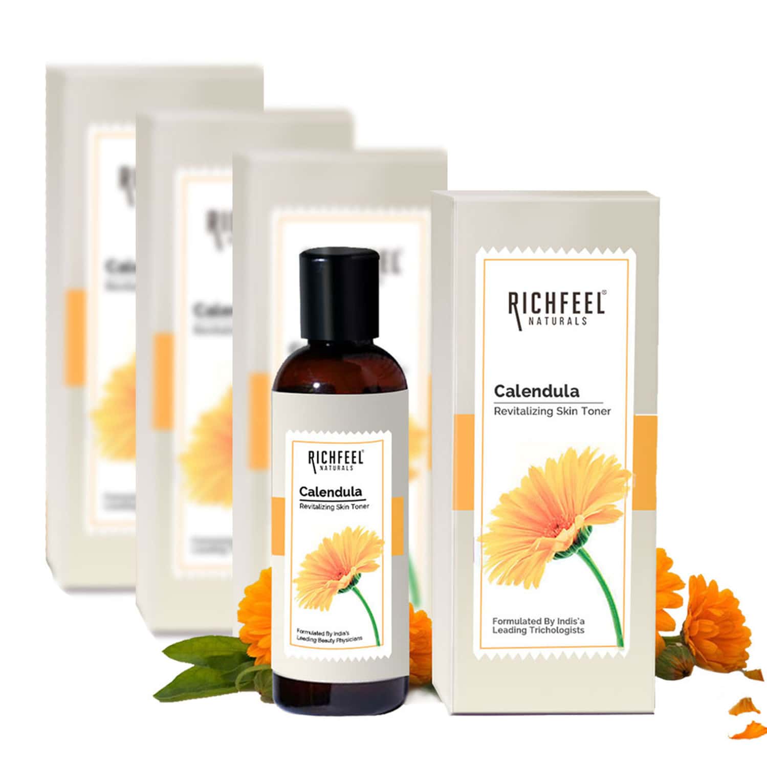 Calendula Revitalizing Skin Toner 80 Ml Pack Of 4