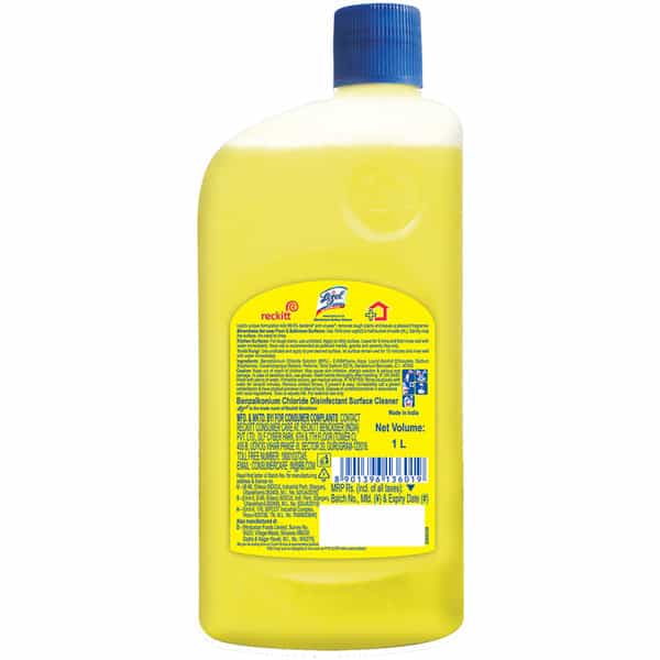 Lizol Citrus Disinfectant Floor Cleaner Liquid Bottle Of 1000 Ml