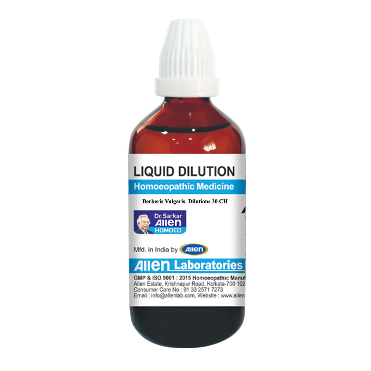 Allen Laboratories Berberis Vulgaris Dilutions 30 Ch
