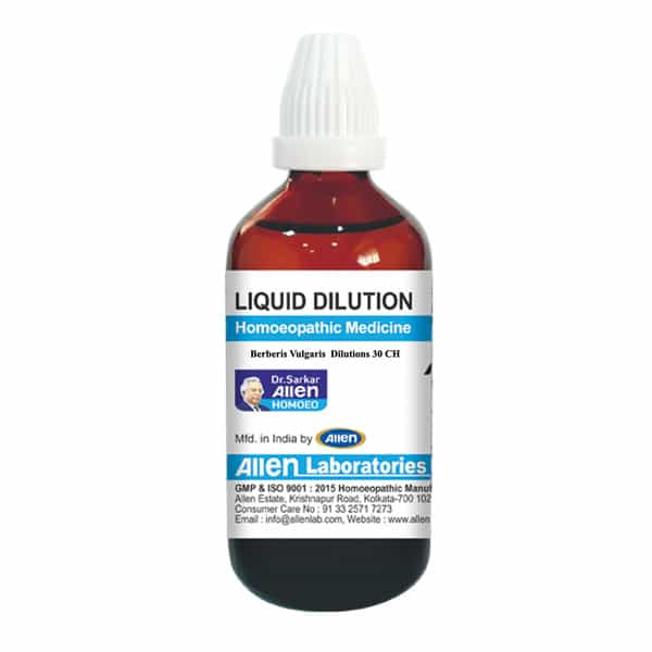 Allen Laboratories Berberis Vulgaris Dilutions 30 Ch