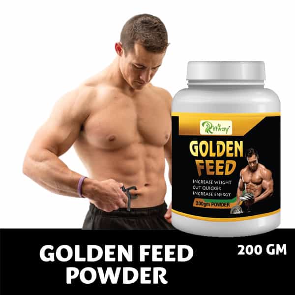 Riffway Golden Feed Weight Gain Powder | Improve Your Physical Strength & Stamina (1X200gm)