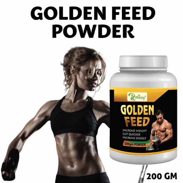 Riffway Golden Feed Weight Gain Powder | Improve Your Physical Strength & Stamina (1X200gm)