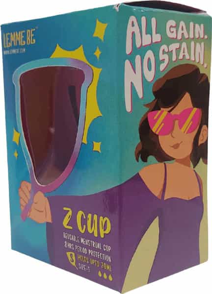 Lemme Be Z Cup - Reusable Menstrual Cup Combo|Small & Medium|Fda Approved|20Ml+25Ml (Lemon Yellow)