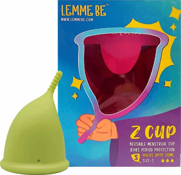 Lemme Be Z Cup - Reusable Menstrual Cup Combo|Small & Medium|Fda Approved|20Ml+25Ml (Lemon Yellow)