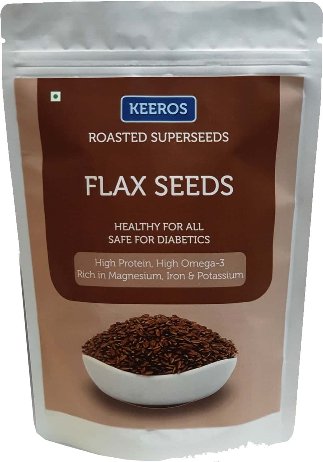Buy KEEROS ROASTED FLAX SEEDS FOR EATING 400G Online & Get Upto 60