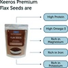 Keeros Roasted Flax Seeds For Eating - 400G