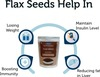 Keeros Roasted Flax Seeds For Eating - 400G