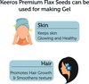 Keeros Roasted Flax Seeds For Eating - 400G