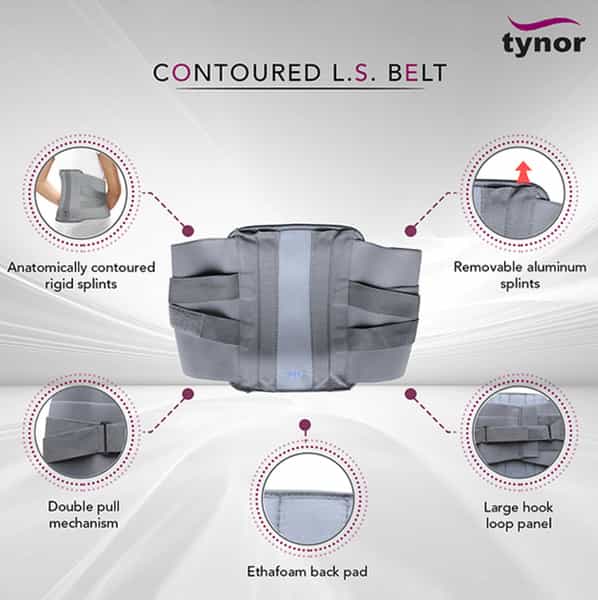 Oac Lumbo Sacral Belt - Grey - Medium - 1 Unit