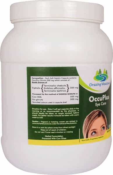 Grazing Meadows Occuplus 900 Capsules | Ayurvedic Herbal Formulation For Eye Care Health (Pack Of 2)