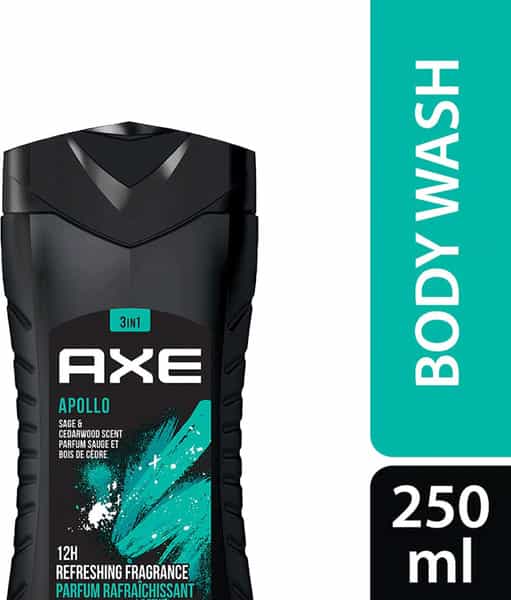 Axe Apollo 3 In 1 Body | Face & Hair Wash For Men | Long-Lasting Fragrance | 250Ml