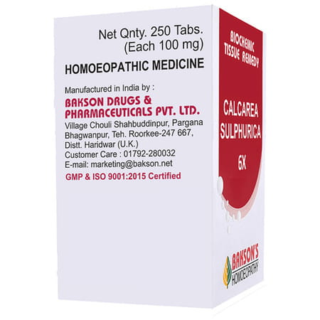 Baksons Homoeopathy Calcarea Sulphurica Biochemic Tablet 6X 250 No's