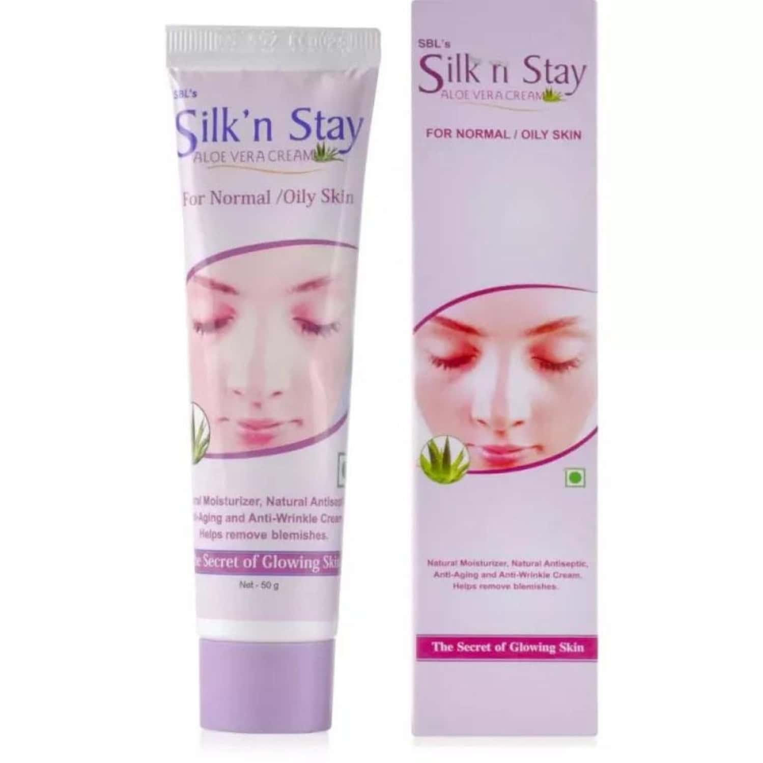 Sbl Silk N Stay Aloe Vera Cream For Normal / Oily Skin 50 G Pack Of 3