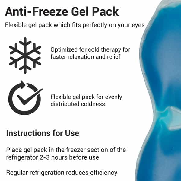 Sandpuppy Eyefresh (Pack Of Two)Reusable Cool Gel Eye Mask - Universal Fit