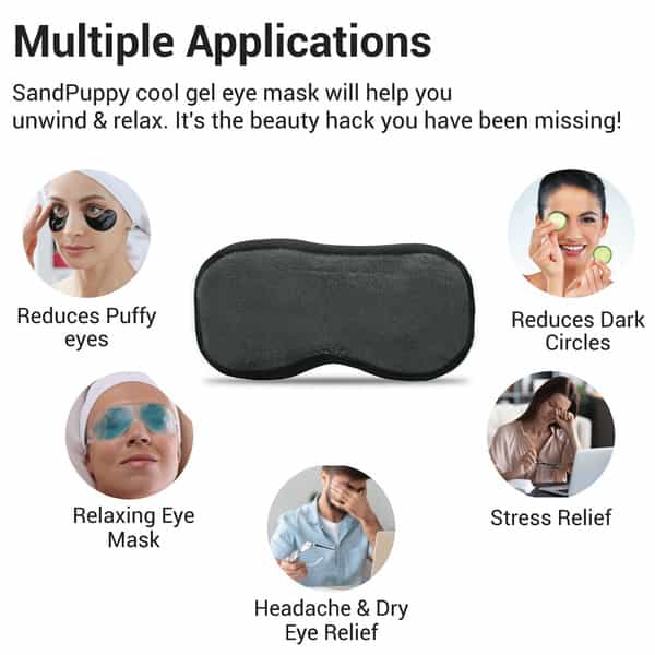 Sandpuppy Eyefresh (Pack Of Two)Reusable Cool Gel Eye Mask - Universal Fit