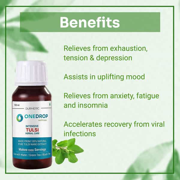 Durmeric Onedrop Tulsi Oil Drops - 100Ml