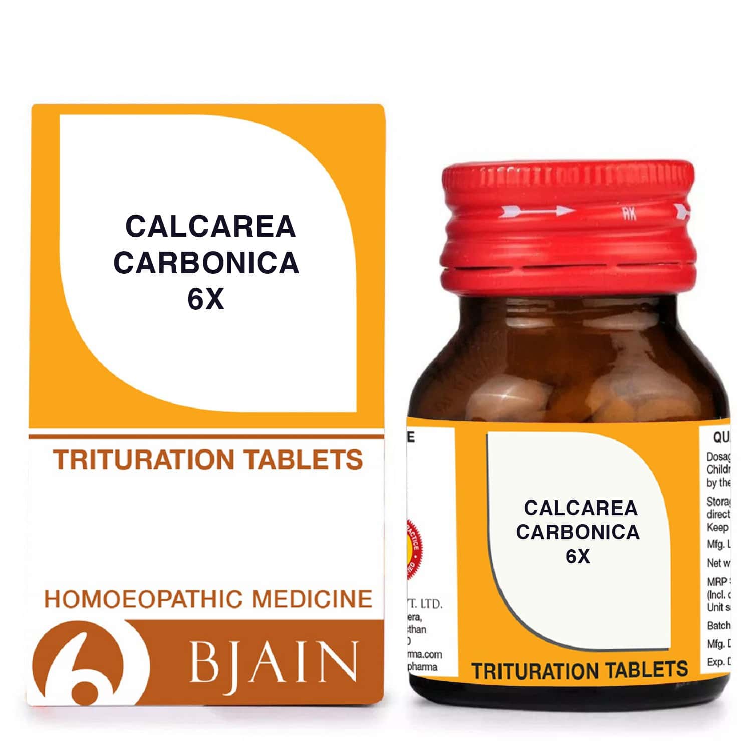 Bjain Calcarea Carbonicum Trituration Tablet 6x | 25gm