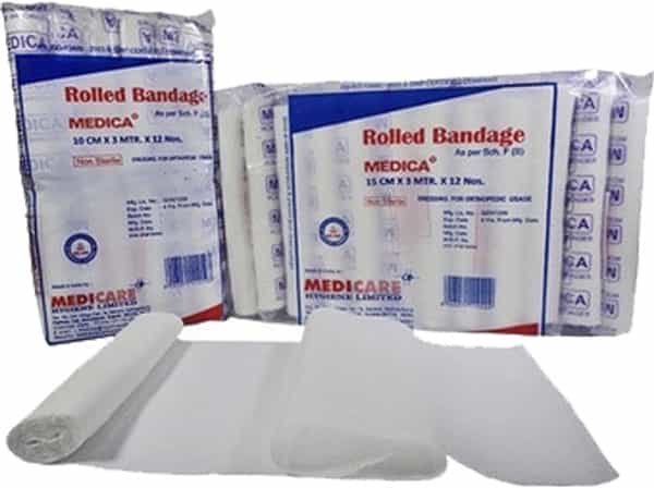 Medica Rolled Bandage (15Cm) (Pack Of 3)