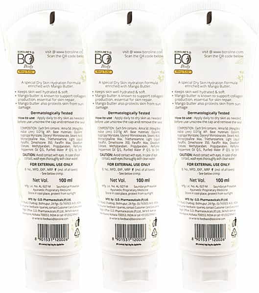 Boroline Bo Body Lotion 100 Ml X 3| Moisturizer | Nourishes Dry Skin In Winter (300 Ml)