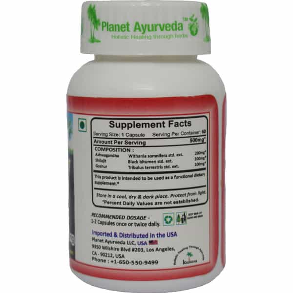 Planet Ayurveda Male Support Formula - 60 Capsules