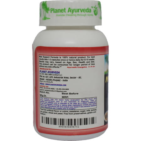 Planet Ayurveda Male Support Formula - 60 Capsules