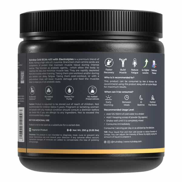 Nutrabay Gold Bcaa 4:1:1 - Berry Blast - 300G