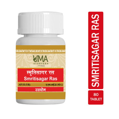 Uma Ayurveda Smritisagar Ras Ayurvedic Tablets 80 Tab