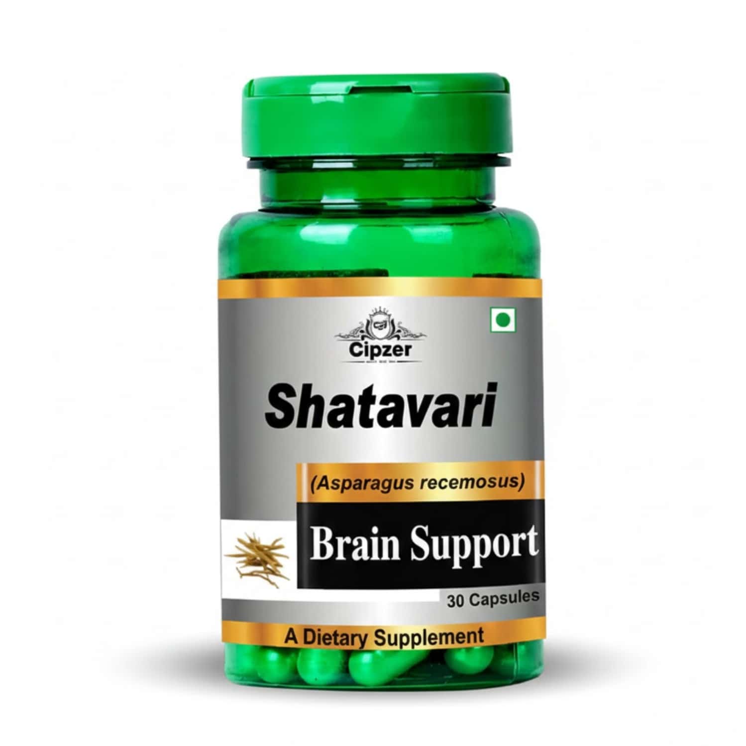 Cipzer Shatavari Capsules | Beneficial For The Memory And Brain Health.
