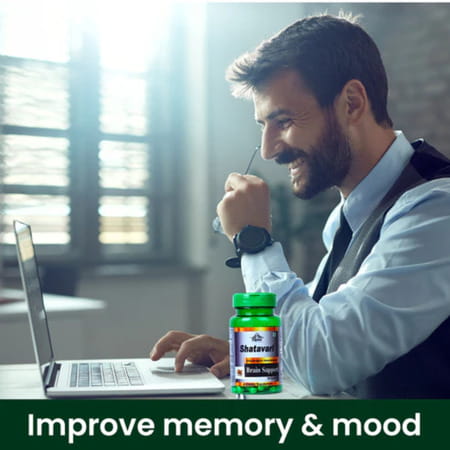Cipzer Shatavari Capsules | Beneficial For The Memory And Brain Health.