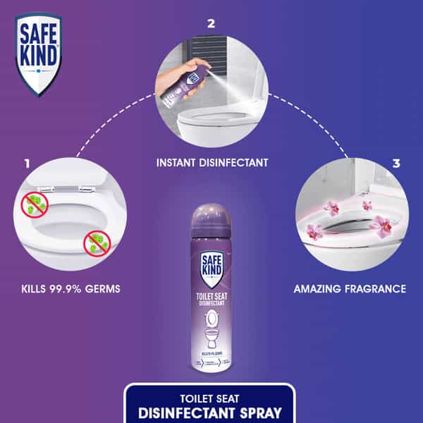 Safekind Toilet Seat Disinfectant Spray 75Ml