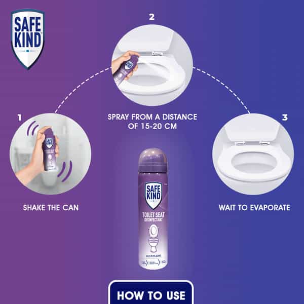 Safekind Toilet Seat Disinfectant Spray 75Ml