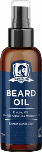 The Beard Story Paraben Free Beard Oil With Vit E Argan Oil For Soft | Shiny | Itch-Free Beard 50Ml