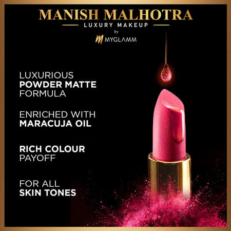 Myglamm Manish Malhotra Beauty Powder Matte Lipstick-Mauve Mood