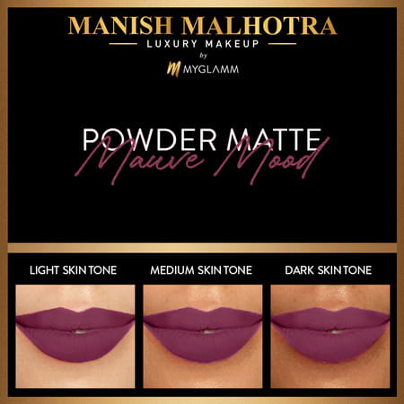 Myglamm Manish Malhotra Beauty Powder Matte Lipstick-Mauve Mood