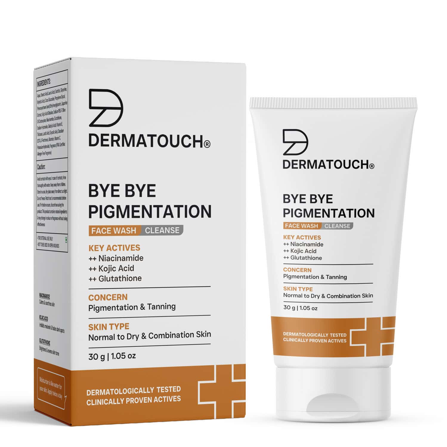 Dermatouch Bye Bye Pigmentation Face Wash | Anti Pigmentation Face Wash For Women/men| 30g