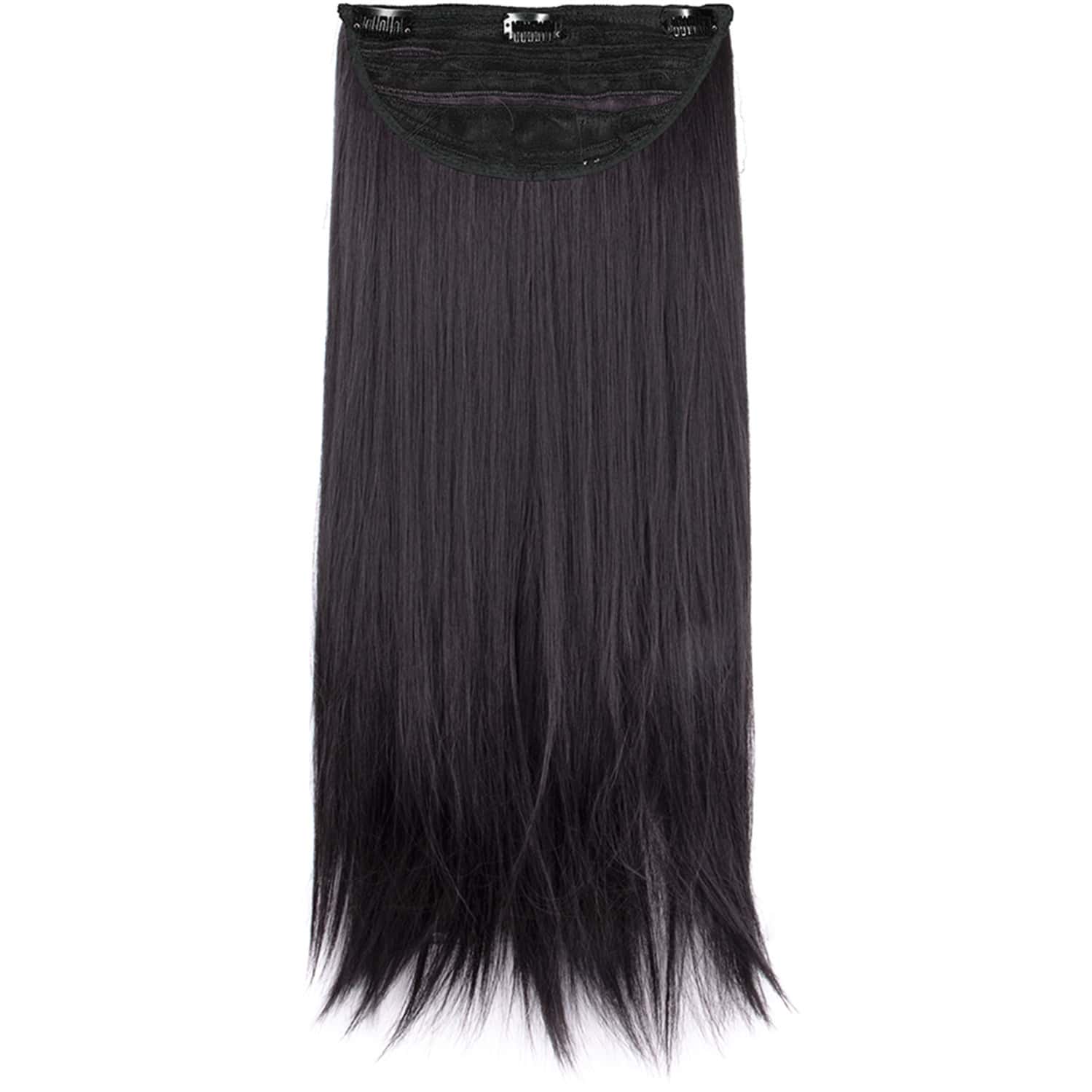 Streak Street Clip-In 18" Natural Black Straight Hair Extensions