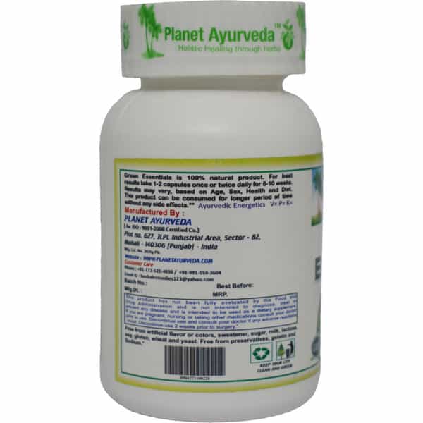Planet Ayurveda Green Essentials - 60 Capsules
