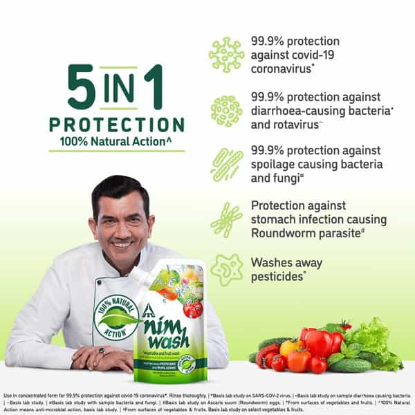 Nimwash Vegetable & Fruit Wash Spray 150 Ml