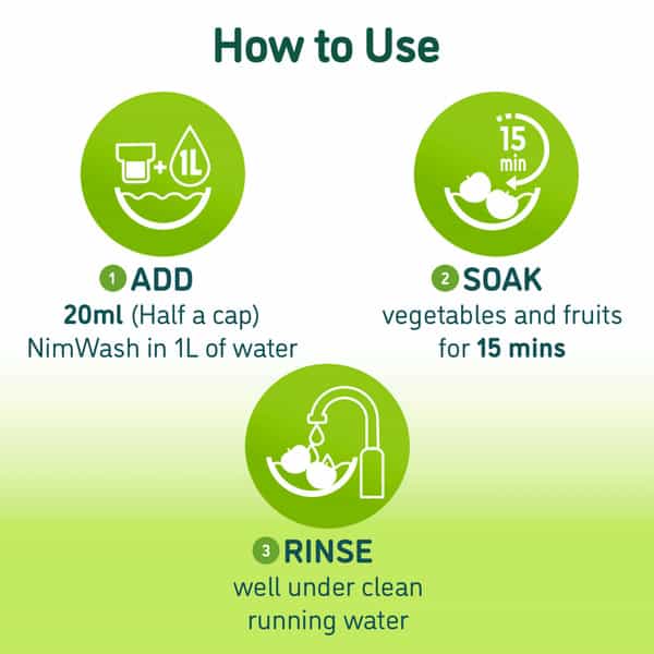 Nimwash Vegetable & Fruit Wash Spray 150 Ml